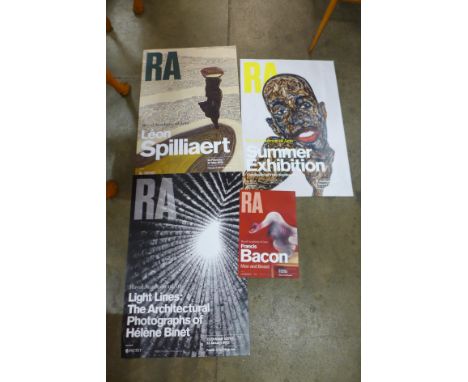 Three Royal Academy art exhibition posters, Summer Exhibition, Amoako Boafo, The Architectural Photographs of Héléne Binet an
