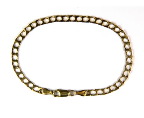 A 9ct yellow gold bracelet, (approx. 5.4gr).