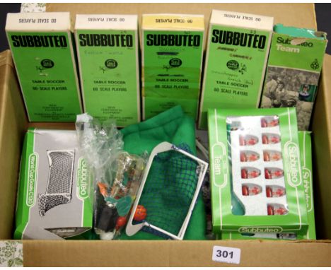 A collection of old Subbuteo teams etc.