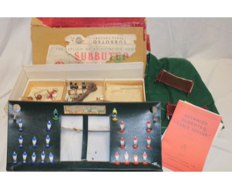 An early Subbuteo Table Soccer Game with accessories in part original box