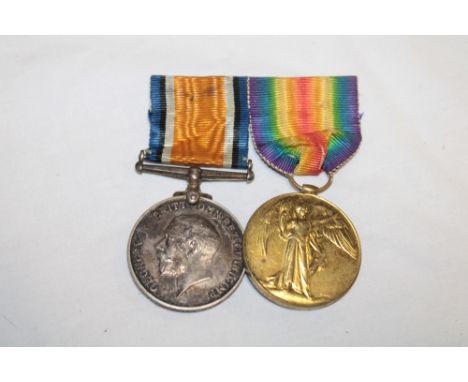 A First War pair of medals awarded to No. 1988 Pte. W. T. Godwin DCLI