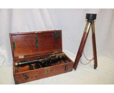 A First War Artillery direction finder by W Ottway &amp; Co Limited No. 2 Mark II, dated 1915 in fitted case with accessories