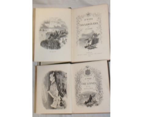 Johns (Rev. CA) A Week at the Lizard, first edition 1848; and Blight (JT) A Week at the Lands End 1861 (2)