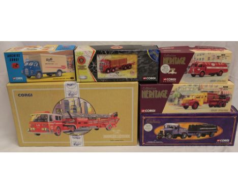 A selection of mint and boxed Corgi classic vehicles including Archive Corgi Bedford Walls delivery van, British Road Service