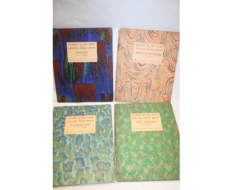 Holme (CG) Glimpses of Old Japan from Japanese coloured prints, 4 vols. including "Figure/Birds and Flowers/The Geisha/Landsc