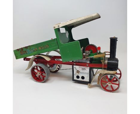 A Mamod steam engine, in original box, and another (2)Box water damaged, steam engine some signs of corrosion on both 