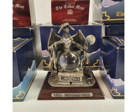 A boxed Myth and Magic figure,3621 The Triumvirate, OY98 Prince of Dragons, 4036 The Open Road, OY2000 Protector of the Fairy