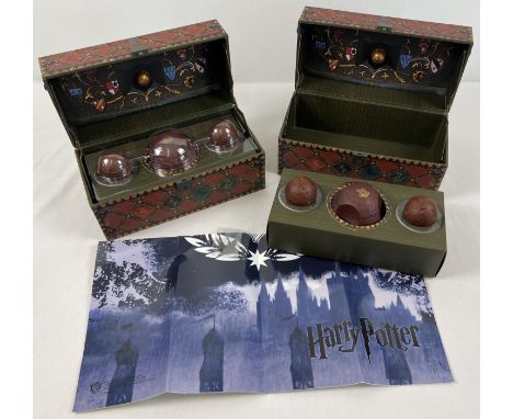 2 boxed Harry Potter Collectable Quidditch sets, complete with posters and keys. In as new condition, complete with interior 