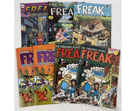 7 Freak Brothers comics. Issues 3, 4 &amp; 5, together with 2 copies of 'Further Adventures of those Fabulous Freak Brothers'