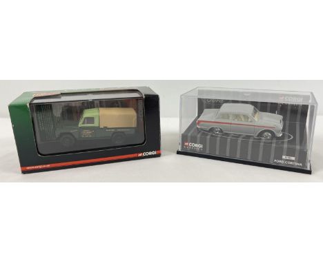 2 Corgi diecast collectors vehicles in clear plastic cases and complete with card cover. A Limited Edition Corgi Vanguards Cl