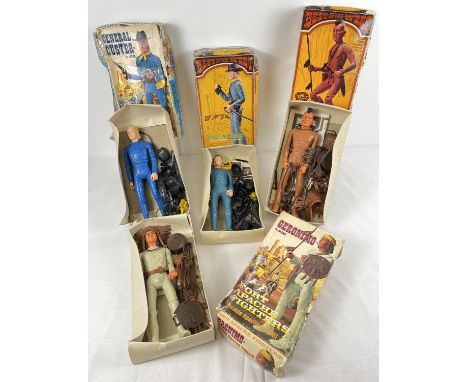 4 boxed 1970's Marx Toys 'Best of the West' 11" action figures with accessories. Comprising: Captain Maddox; - complete with 