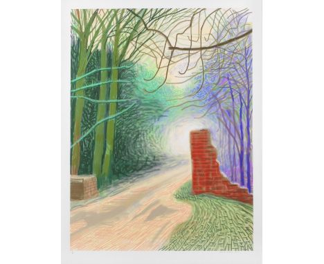 David Hockney R.A. (British, born 1937)The Arrival of Spring in Woldgate, East Yorkshire in 2011 (twenty eleven) – 16 March i