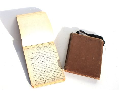 Two WW1 Field Message Books written mainly in ink by 1st Lieutenant B.L. Curtis of the British Army during May 1918. The firs