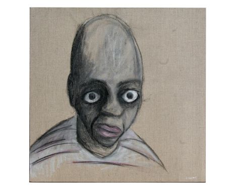 Lamont - Head &amp; Shoulder Portrait of a Man - oil on canvas, signed lower right, unframed, 60 by 60cms (24 by 24ins); toge