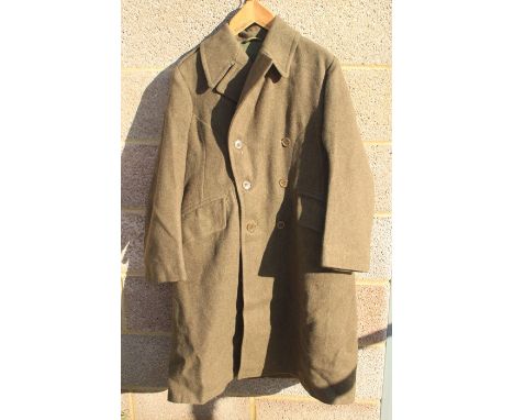 A WW2 British Army great coat in a very good condition, doesn't look as though it has ever been worn. Size according to the c