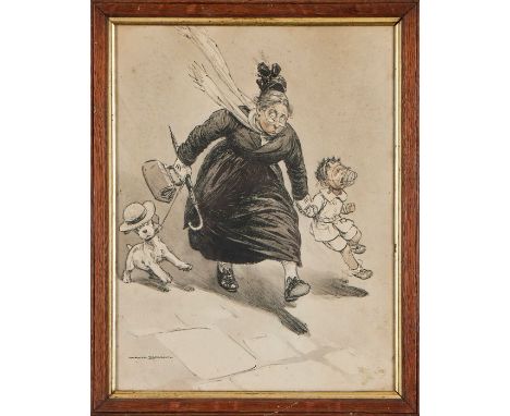 Harold Earnshaw (1886-1937)
Nanny with a child and dog
Lithograph
28cm x 29cm.

Provenance:
The Estate of the Late Cherry Bar