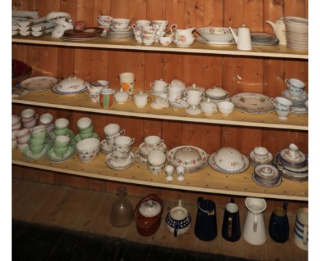 A collection of miscellaneous porcelain, comprising of New Chelsea Tea Service, a Victorian John Mortlock Supper Service, var