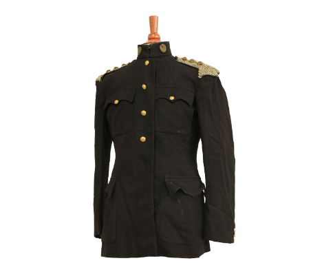 A Royal Scots Greys Dragoons Regiment Tunic,ÿwith chain epaulettes by Rogers &amp; Company, London, with brass buttons and fo