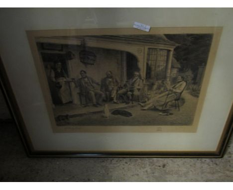 DANDY SADLER SIGNED ETCHING   