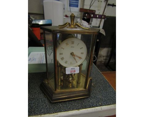 BRASS KUNDO MANTLE CLOCK  