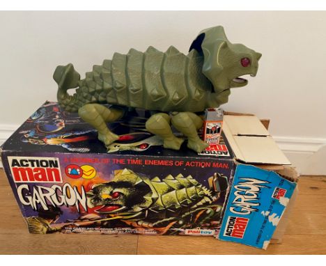 Rare Boxed Palitoy Action Man 'Gargon' Space Monster, original box and remote control