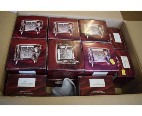 Large box containing boxed Myth &amp; Magic figures including The Earth Wizard, Fire Wizard, Water Wizard, Air Wizard, Mother