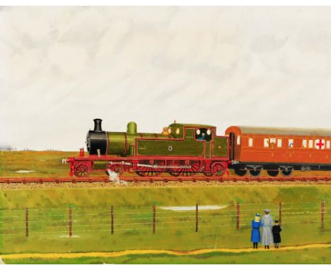 R * H * BROWNE 'The Ambulance Train - A 4-4-2 Tank Engine of the London Tilbury and Southend Railway at the Head of an Ambula