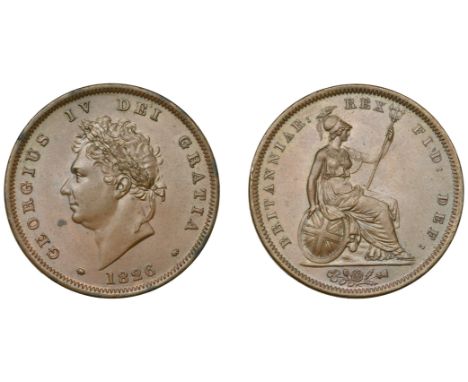 George IV (1820-1830), Penny, 1826, rev. A (BMC 1422; S 3823). A few light deposits, otherwise extremely fine £120-£150