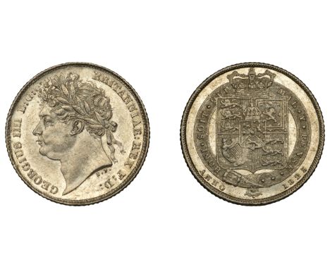 George IV (1820-1830), Sixpence, 1825 (ESC 2427; S 3814). Some light bagmarking, about extremely fine £150-£180