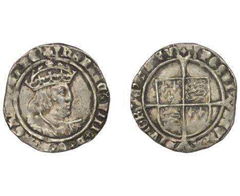 Henry VIII (1509-1547), Second coinage, Groat, Tower, mm. arrow, bust D, reads agl, 2.48g/11h (N 1797; S 2337E). Toned with s