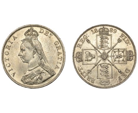 Victoria (1837-1901), Double Florin, 1889 (ESC 2701; S 3923). Some light bagmarks, extremely fine  £80-£100