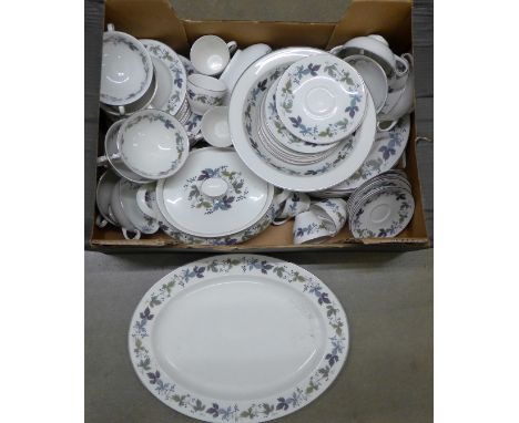 A Royal Doulton Burgundy tea and dinner service **PLEASE NOTE THIS LOT IS NOT ELIGIBLE FOR POSTING AND PACKING** 