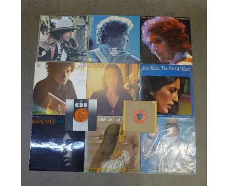 Fifteen folk albums and two singles including Bob Dylan 