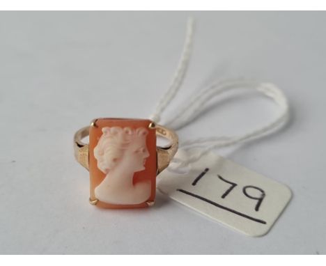 A cameo ring - Chester 1959 - size L 