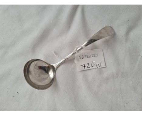 A plain cream ladle Sheffield by EV 