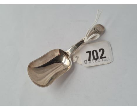 A Victorian fiddle pattern caddy spoon London 1845 by CB 