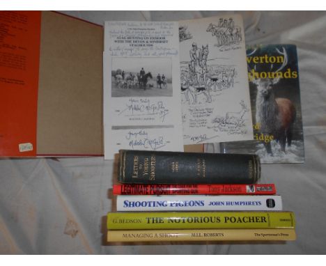 HUNTING &amp; SHOOTING   LETHBRIDGE, R.  Tiverton Staghounds   1st.ed. 2000, lrg. 8vo orig. cl. d/w, plus McGOWAN, M.C.  Stag