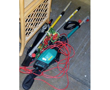 BOSCH (3M) EXTENSION HEDGE TRIMMER WITH CHAINSAW ATTACHMENT     