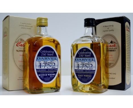 THE CABRACH 10 YEARS OLD FINEST OLD HIGHLAND MALT WHISKY WITH PRESENTATION BOX COMMEMORATING 250 YEARS, DARVEL 1752 - 700ML, 