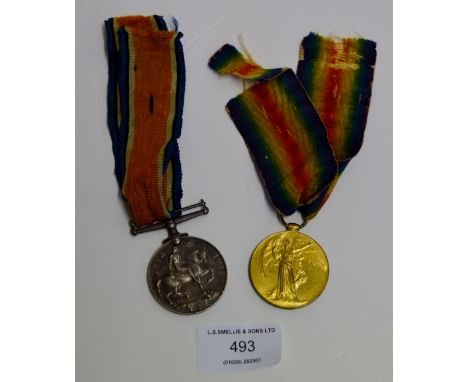 WW1 MEDAL DUO - K-34836 W.SLEIGH STO. I R.N.     