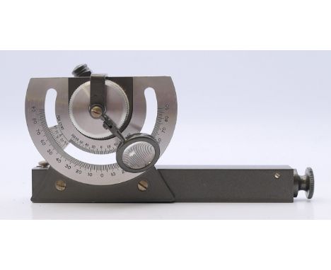 An early 20th century clinometer. 13 cm long.