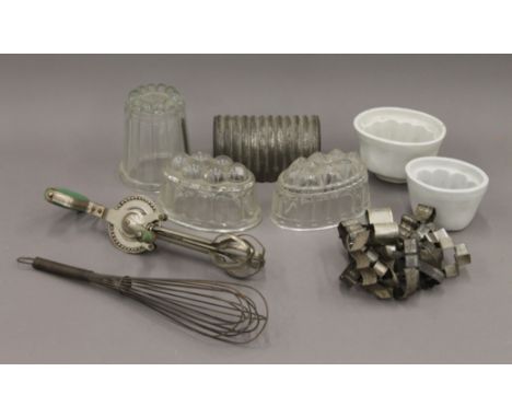 A box of vintage kitchenalia.