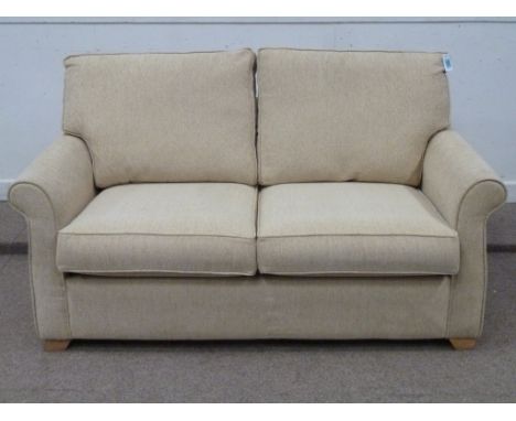 Sherborne two seat sofa in cream cover, W170cm