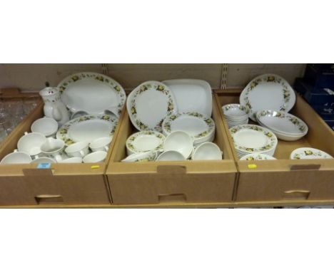 Royal Doulton 'Miramont' pattern dinner service, tea and coffee ware in three boxes 