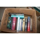 A box of various 1st edition books including Hilar