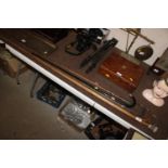 Four silver collared and capped walking sticks and