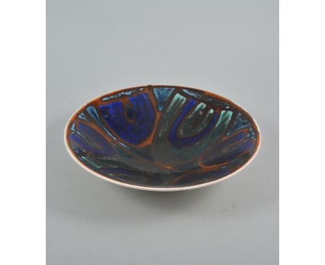 Poole Delphis dish, shape No 57, diameter 27cm.