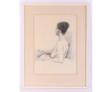 Veldhoen, Arie Johannes (Aat) (Amsterdam 1934-2018) "Female nude seen from the back", signed in pencil lower right and X'64, 