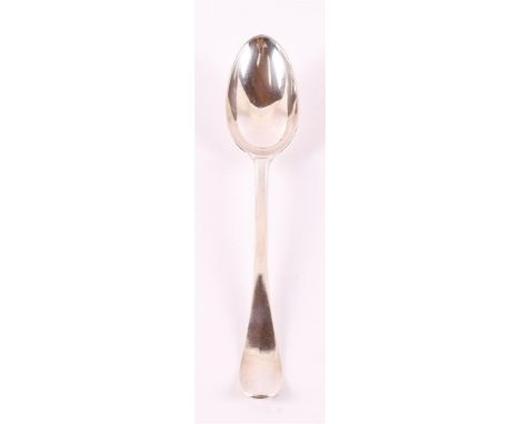 A partly hammered 1st grade 925/1000 silver occasional spoon, Frederik Rudolf Pregt, Amsterdam 1744-1787.