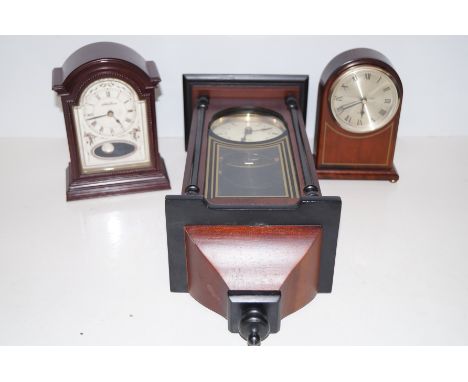 2x Quartz mantle clocks and a 31 day wall clock